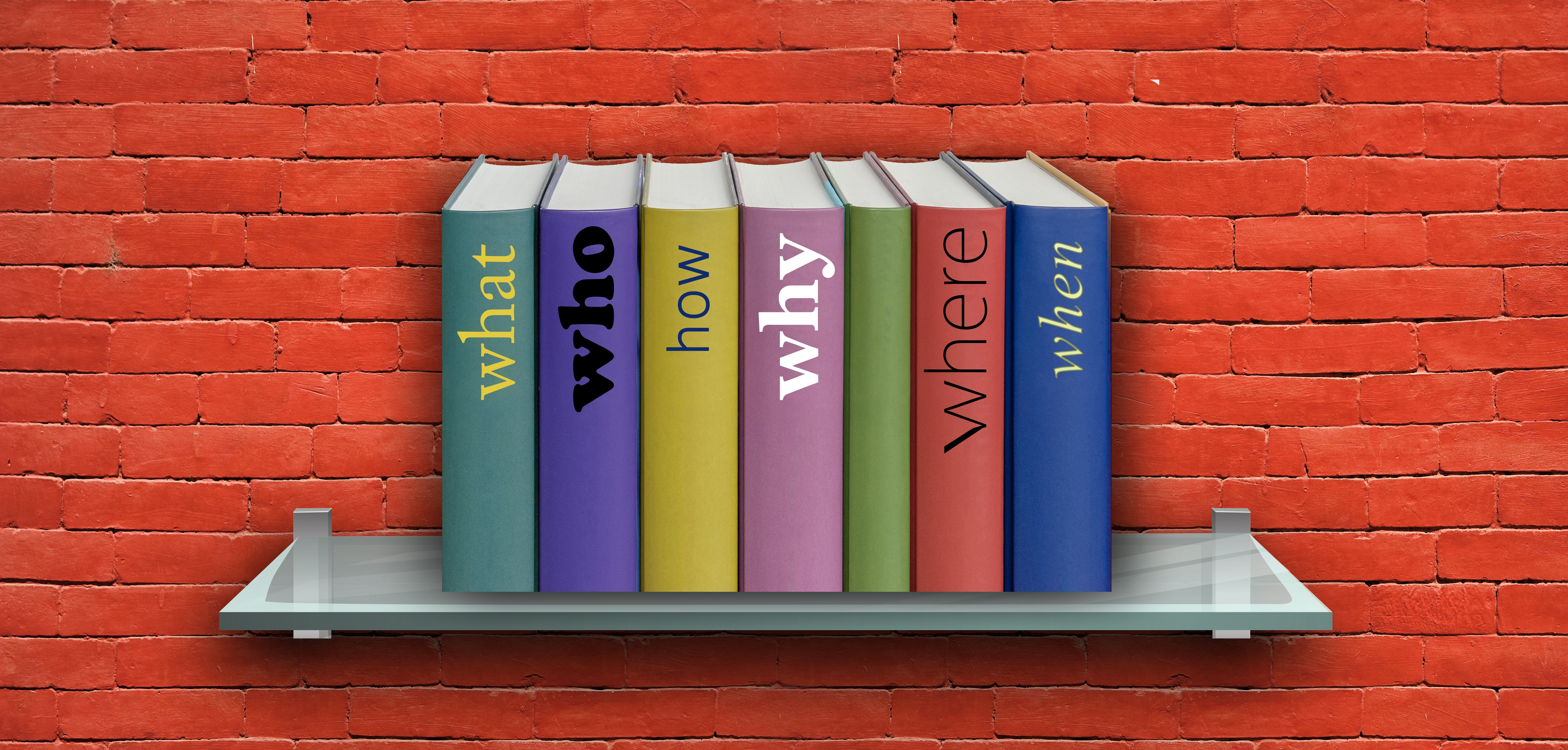 Canva - Illustration Of Colored Books With Red Wall